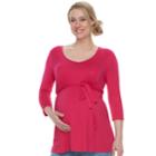 Maternity A:glow Tunic, Women's, Size: S-mat, Dark Pink