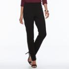 Women's Napa Valley Pull-on Ponte Pants, Size: 10, Black