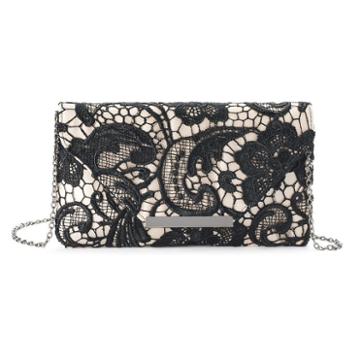 Gunne Sax Riley Lace Envelope Clutch, Women's, Black