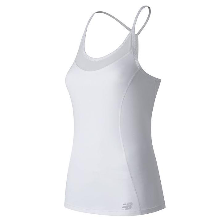 Women's New Balance Tournament Racerback Tennis Tank, Size: Xl, White