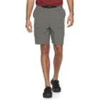 Men's Croft & Barrow&reg; Synthetic Side Elastic Belted Cargo Shorts, Size: 42, Grey