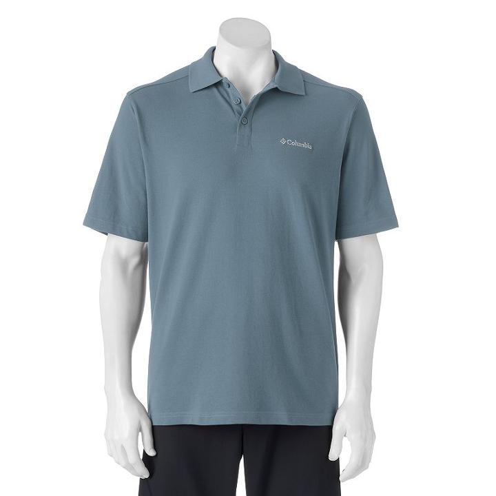 Men's Columbia Omni-wick Cottonwood Canyon Polo, Size: Small, Grey