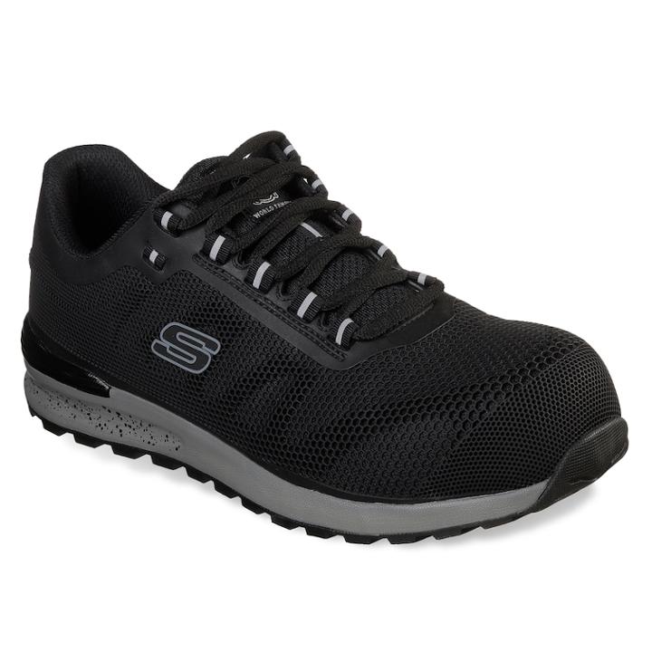 Skechers Work Bulklin Men's Composite Toe Shoes, Size: 9, Grey (charcoal)