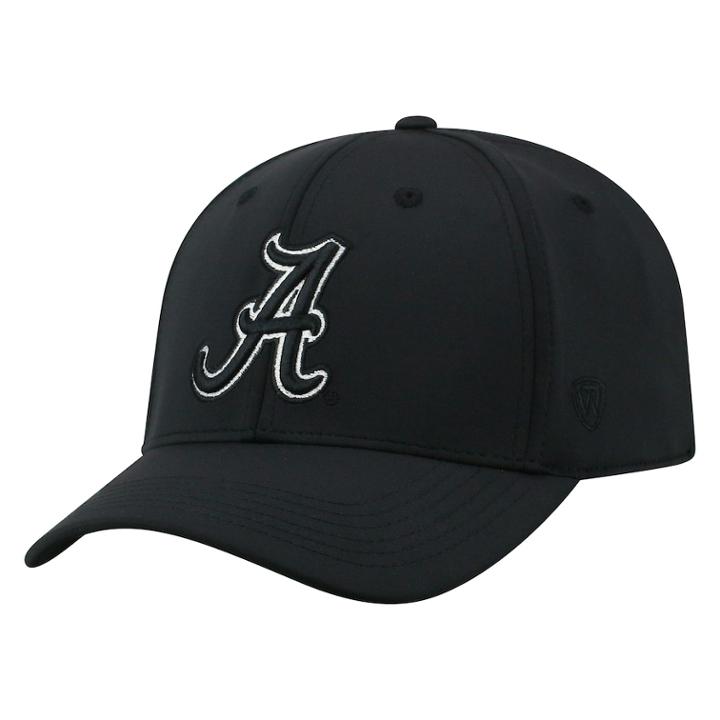 Adult Top Of The World Alabama Crimson Tide Tension Cap, Men's, Black