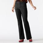 Women's Gloria Vanderbilt Charlene Comfort Waist Dress Pants, Size: 16 Avg/reg, Black