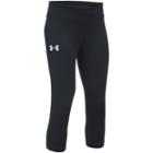 Girls 7-16 Under Armour Heatgear Capri Leggings, Girl's, Size: Large, Black