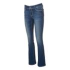 Juniors' Vanilla Star Frayed Bootcut Jeans, Girl's, Size: 3, Med Blue