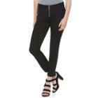 Juniors' Candie's&reg; Audrey Black Zip-front Pants, Girl's, Size: 13