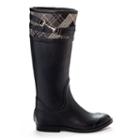 Henry Ferrera The Edge Women's Water-resistant Rain Boots, Size: 8, Black