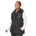 Plus Size New Balance Quilted Puffer Vest, Women's, Size: 3xl, Grey (charcoal)
