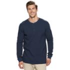 Big & Tall Sonoma Goods For Life&trade; Modern-fit Supersoft Thermal Henley, Men's, Size: Xl Tall, Dark Blue