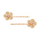 Lc Lauren Conrad 2-pc. Pink Stone Flower Bobby Pin Set, Women's, Multicolor