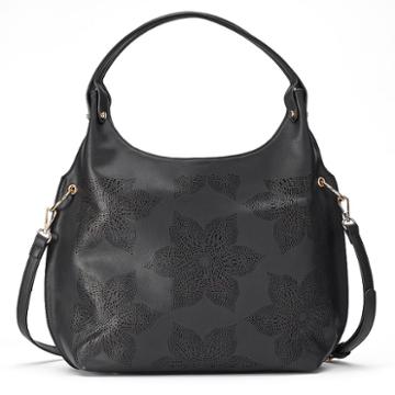 Mellow World Brienne Floral Perforated Hobo, Women's