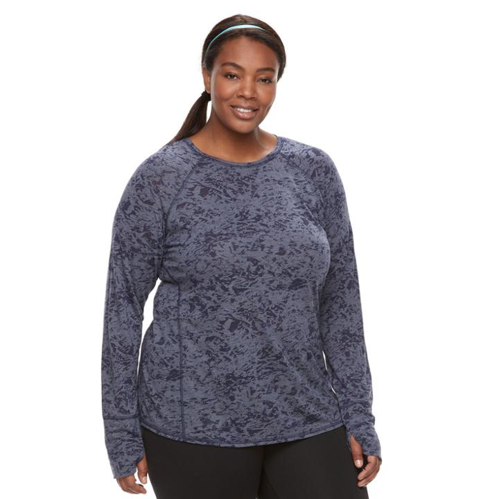 Plus Size Tek Gear&reg; Core Tee, Women's, Size: 2xl, Dark Blue