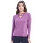 Women's Balance Collection Elyse Strappy Tunic, Size: Medium, Purple