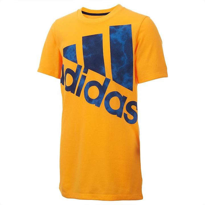 Boys 8-20 Adidas Smoke Screen Logo Tee, Boy's, Size: Medium, Gold