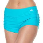 Women's Adidas Shirred Swim Shorts, Size: Large, Turquoise/blue (turq/aqua)