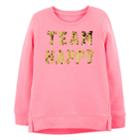 Girls 4-12 Oshkosh B'gosh&reg; Team Happy Flip-sequin Sweatshirt, Size: 8, Pink