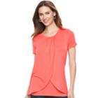 Maternity A:glow Tulip Hem Nursing Tee, Women's, Size: Xl-mat, Med Orange
