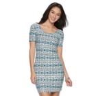 Juniors' Mudd&reg; Short Sleeve Bodycon Dress, Girl's, Size: Xl, Blue (navy)