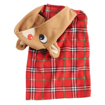 Pet Jammies For Your Families Rudolph The Red-nosed Reindeer Microfleece Bodysuit, Girl's, Size: Xl, Red