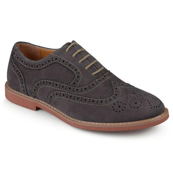 Vance Co. Lantz Men's Wingtip Dress Shoes, Size: Medium (7), Grey
