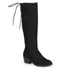 Journee Collection Roz Women's Riding Boots, Girl's, Size: Medium (6.5), Black