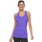 Women's Tek Gear&reg; Banded Bottom Racerback Tank, Size: Large, Med Purple