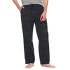 Big & Tall Croft & Barrow&reg; Plaid Flannel Lounge Pants, Men's, Size: 3xb, Blue (navy)