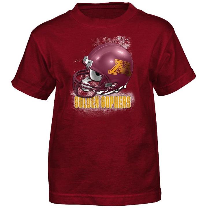 Boys 4-7 Minnesota Golden Gophers Helmet Tee, Boy's, Size: M(5/6), Red