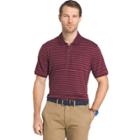 Men's Izod Sportflex Classic-fit Feeder-striped Performance Polo, Size: Xxl, Drk Purple