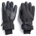 Boys 4-20 Tek Gear&reg; Microfleece Gloves, Size: 4-7, Black