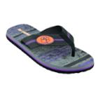 Men's Clemson Tigers Striped Flip Flop Sandals, Size: Large, Black