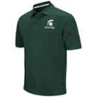 Men's Campus Heritage Michigan State Spartans Heathered Polo, Size: Large, Dark Green
