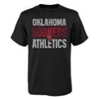 Boys' 4-18 Oklahoma Sooners Light Streaks Tee, Size: 8-10, Black