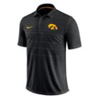 Men's Nike Iowa Hawkeyes Striped Sideline Polo, Size: Xl, Black
