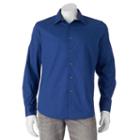 Men's Apt. 9&reg; Slim-fit Stretch Button-down Shirt, Size: Large Slim, Blue