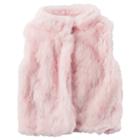 Girls 4-8 Carter's Faux Fur Vest, Size: 6x, Light Pink