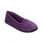 Dearfoams Velour Closed-back Slippers, Women's, Size: Xl, Purple