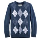 Boys 8-20 Urban Pipeline&reg; Regular-fit Argyle V-neck Sweater, Size: Xl, Med Blue