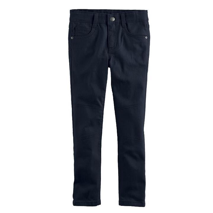 Boys 4-7x Sonoma Goods For Life&trade; Comfy Waist Twill Pants, Size: 4, Blue (navy)