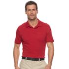 Men's Croft & Barrow&reg; Tailored-fit Easy-care Interlock Polo, Size: Xl, Med Red