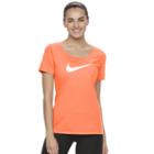 Women's Nike Swoosh Short Sleeve Graphic Tee, Size: Xl, Orange Oth