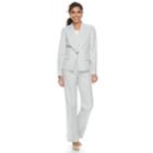 Women's Le Suit Gray Jacket & Pant Suit, Size: 8, Med Grey