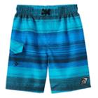 Boys 4-7 Laguna Swim Santa Cruz Stripe Swim Trunks, Boy's, Size: 5-6, Blue