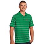 Men's Antigua Marshall Thundering Herd Deluxe Striped Desert Dry Xtra-lite Performance Polo, Size: Medium, Green