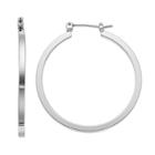 Simply Vera Vera Wang Square Tube Nickel Free Hoop Earrings, Women's, Silver