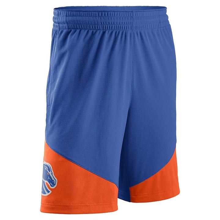Men's Nike Boise State Broncos New Classic Dri-fit Shorts, Size: Xl, Dark Blue