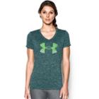 Women's Under Armour Tech Twist Short Sleeve Graphic Tee, Size: Large, Brown Over