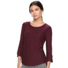 Women's Elle&trade; Swiss Dot Top, Size: Large, Red